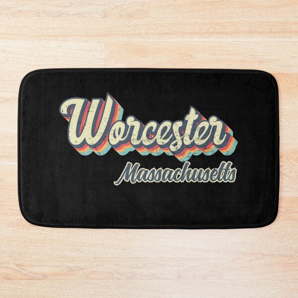 Item preview, Worcester city Massachusetts Retro Vintage 70s rainbow designed and sold by Teelogic.
