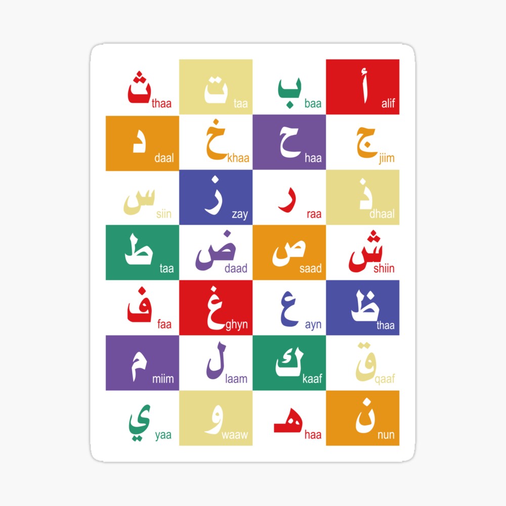 arabic alphabet letters for kids photographic print for sale by mo5tar redbubble