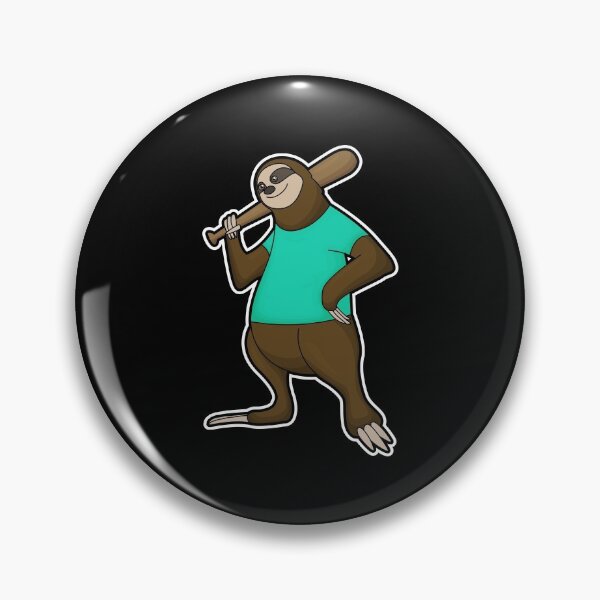 Item preview, Sloth at Baseball with Baseball bat designed and sold by Snabdesign84.