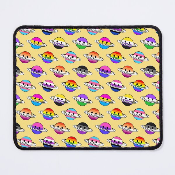 Item preview, Cute Pride Planets (yellow background) designed and sold by mariiecx.
