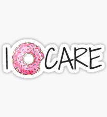 I Donut Care Sticker