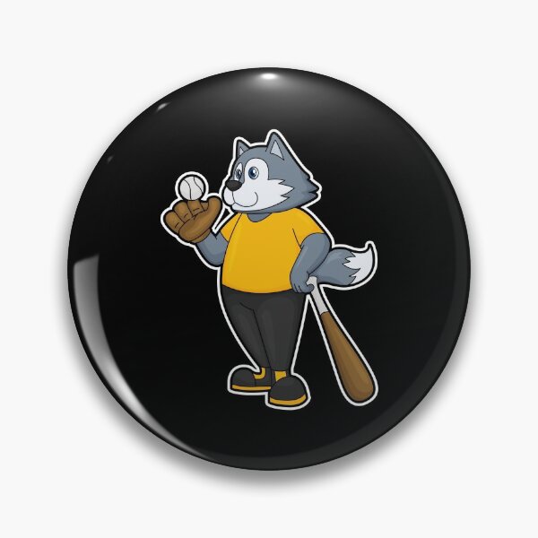 Item preview, Wolf at Baseball with Baseball bat designed and sold by Snabdesign84.
