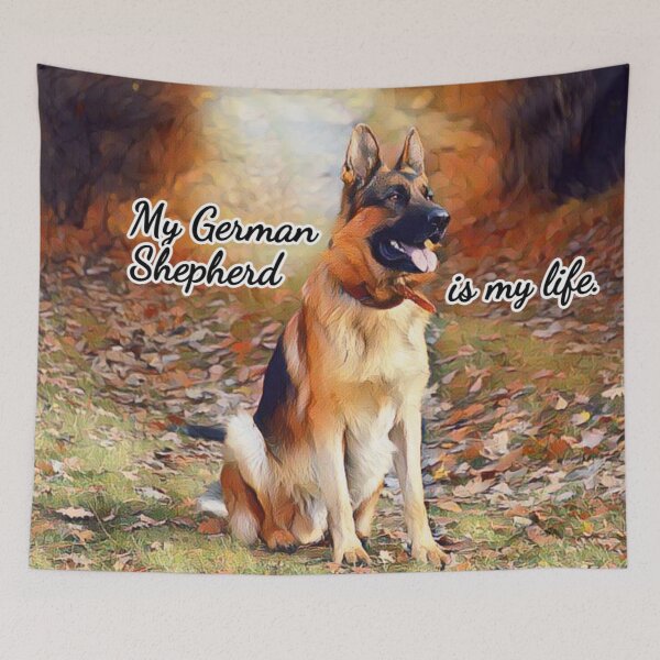 Item preview, My German Shepherd is my life. designed and sold by Wisdi.