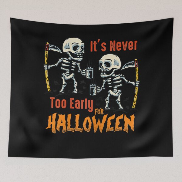 Item preview, Coffee Skeleton It's Never Too Early For Halloween Vintage  designed and sold by CuthbertShop.