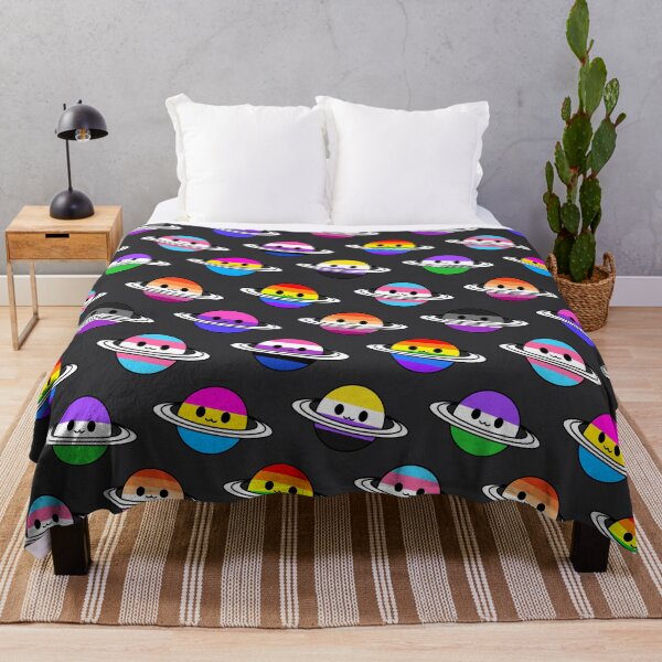 Item preview, Cute Pride Planets (black background) designed and sold by mariiecx.