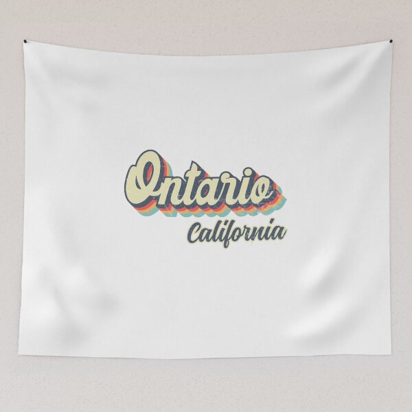 Item preview, Ontario city California Retro Vintage 70s rainbow designed and sold by Teelogic.