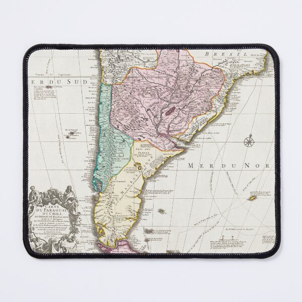 Item preview, Antique South America Map (1750-1760) designed and sold by FindYouByZ.