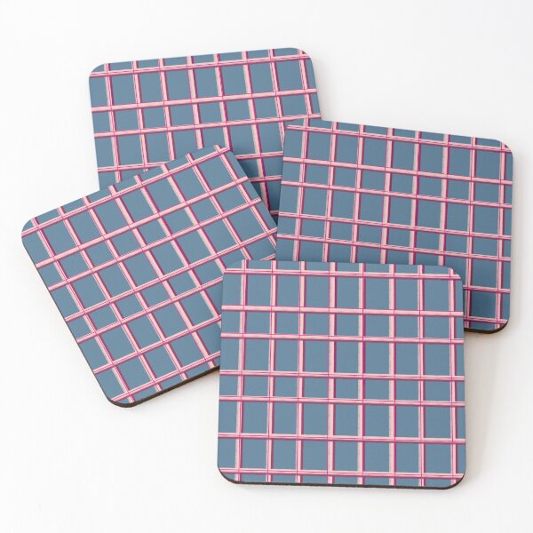 Item preview, Plaid Pattern in Pantone Autumn/Winter 21/22 Colors - Spring Lake Blue designed and sold by nabeArtist.
