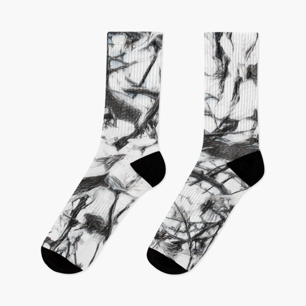Item preview, Black & white almond bloom designed and sold by mindmaster007.