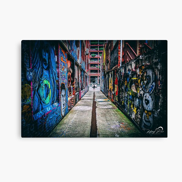 Cobblestone Alleyway, off Collins Street, Melbourne, Victoria, Australia'  Photographic Print - David Wall, Art.com