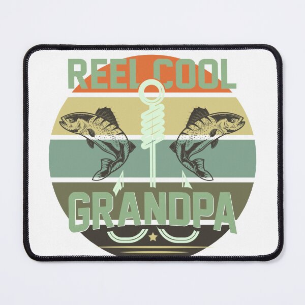 Item preview, Reel Cool Grandpa Funny Fishing Pun designed and sold by Zurickdesigns.