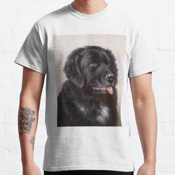 Newfoundland Dog Portrait Classic T-Shirt