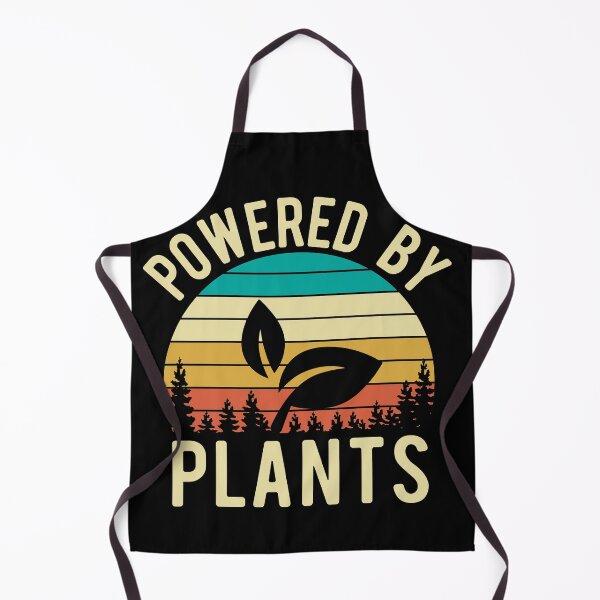 Item preview, Powered by Plants Vegan Retro Design designed and sold by MarinaBDesigns.