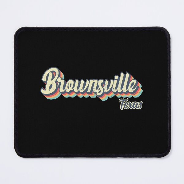 Item preview, Brownsville city Texas Retro Vintage 70s rainbow designed and sold by Teelogic.