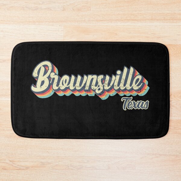 Item preview, Brownsville city Texas Retro Vintage 70s rainbow designed and sold by Teelogic.