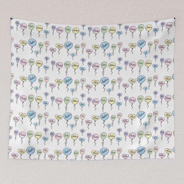 Item preview, pattern hello in different languages designed and sold by NaumStock.