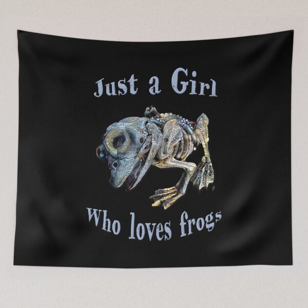 Item preview, Just a Girl Who Loves Frogs | Horror Frog | Surreal Frog | Frog Lover TM11 designed and sold by triciakitty.
