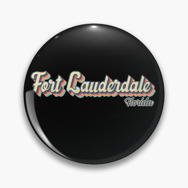 Item preview, Fort Lauderdale city Florida Retro Vintage 70s rainbow designed and sold by Teelogic.