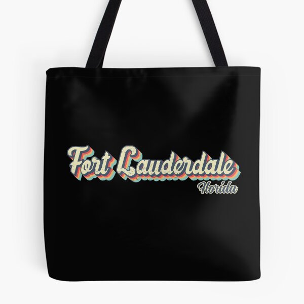 Item preview, Fort Lauderdale city Florida Retro Vintage 70s rainbow designed and sold by Teelogic.