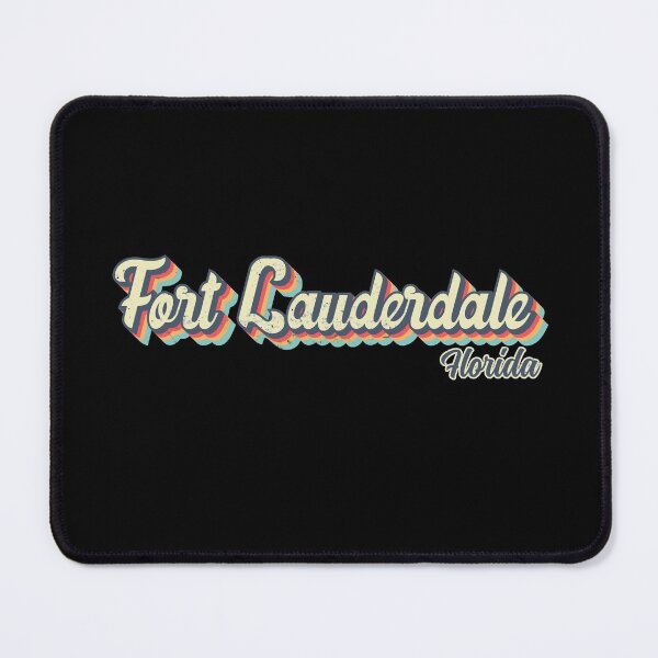 Item preview, Fort Lauderdale city Florida Retro Vintage 70s rainbow designed and sold by Teelogic.