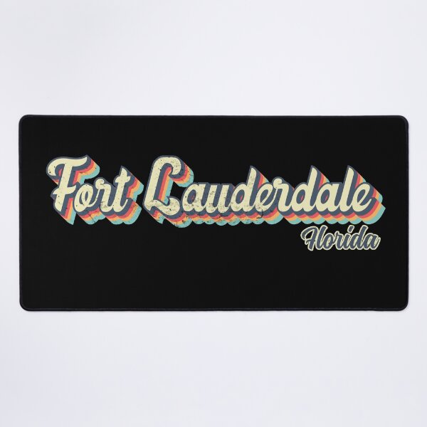 Item preview, Fort Lauderdale city Florida Retro Vintage 70s rainbow designed and sold by Teelogic.