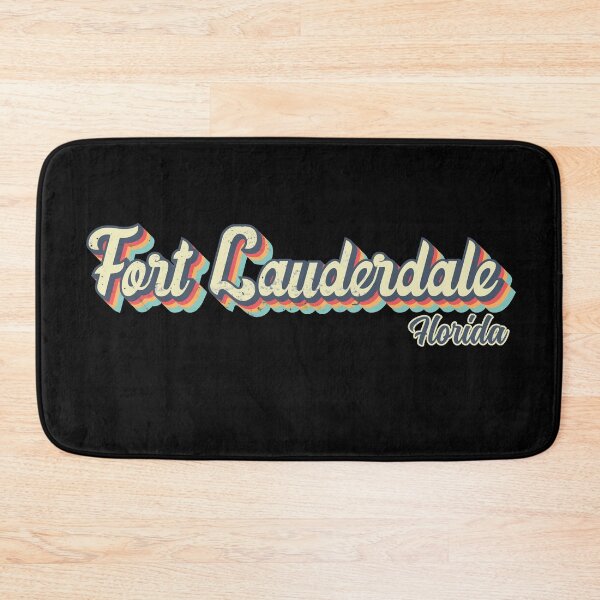 Item preview, Fort Lauderdale city Florida Retro Vintage 70s rainbow designed and sold by Teelogic.