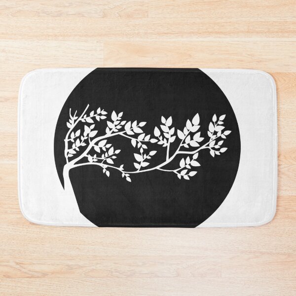 Item preview, white tree in a black circle. designed and sold by RehabMohamad.