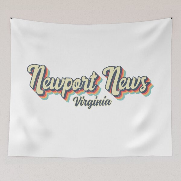 Item preview, Newport News city Virginia Retro Vintage 70s rainbow designed and sold by Teelogic.