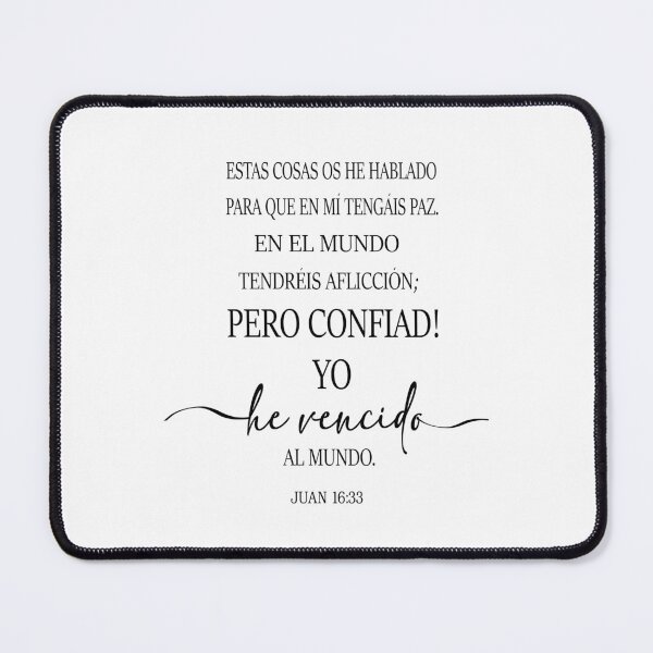 Item preview, Juan 16:33, Spanish Bible Verse designed and sold by Aryam Quotes.