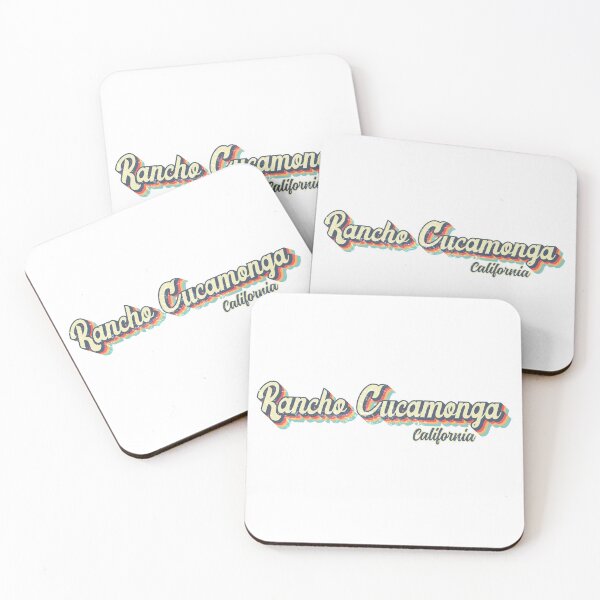 Item preview, Arcoíris retro de los años 70 de la ciudad de Rancho Cucamonga, California designed and sold by Teelogic.