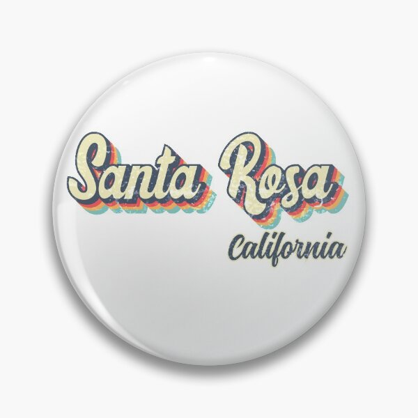 Item preview, Santa Rosa city California Retro Vintage 70s rainbow designed and sold by Teelogic.