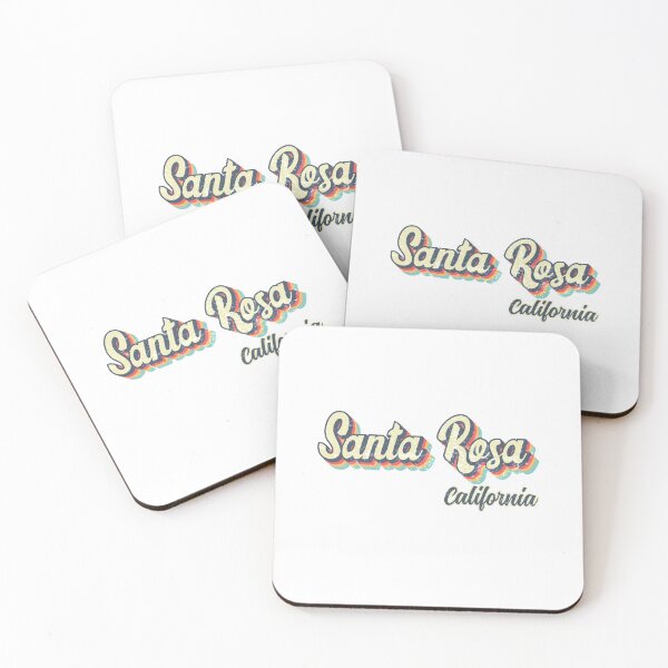 Item preview, Santa Rosa city California Retro Vintage 70s rainbow designed and sold by Teelogic.