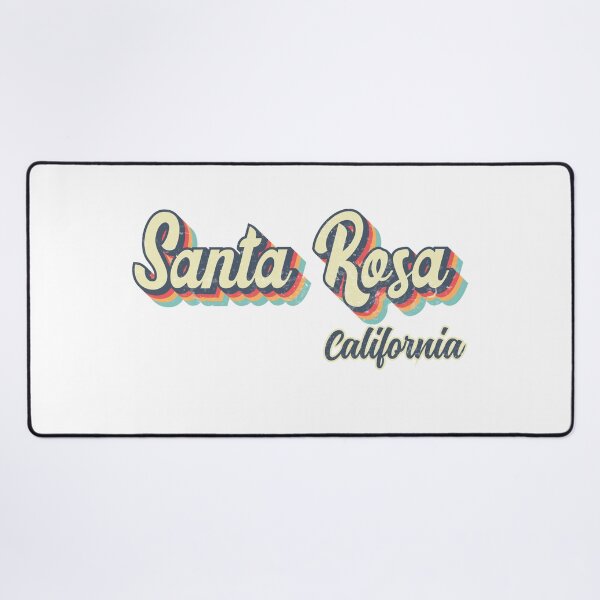 Item preview, Santa Rosa city California Retro Vintage 70s rainbow designed and sold by Teelogic.