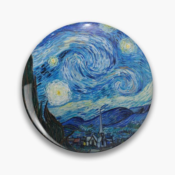 Item preview, The Starry Night (1889) by Vincent Van Gogh. (CC0 Licensed)  designed and sold by Nikiolilalala.