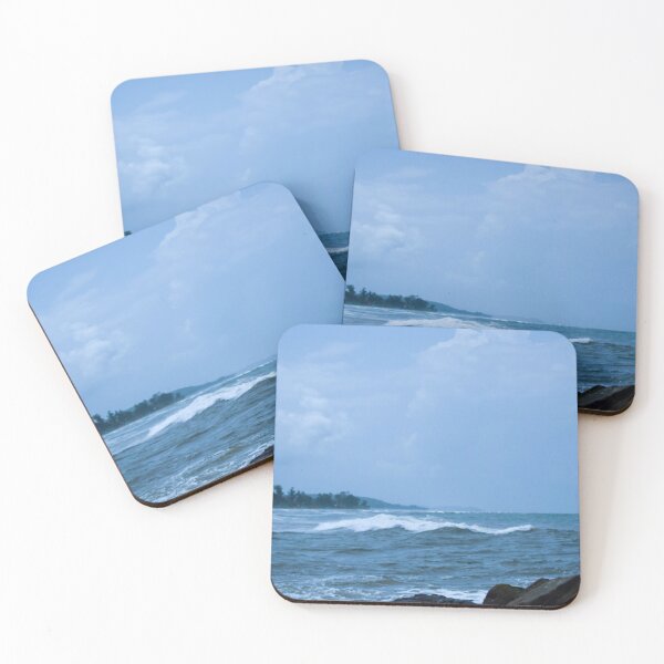 Item preview, Ocean/Sea Waves Sky and Rock Stones Beautiful Blue Background designed and sold by Mohammed Sohail Khan.
