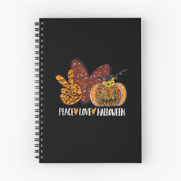 Artikelvorschau, Peace Love Halloween Kürbis Happy Halloween Kostüm entworfen und verkauft von DaiShop.