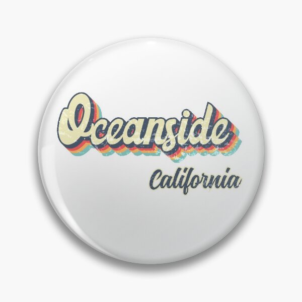 Item preview, Oceanside city California Retro Vintage 70s rainbow designed and sold by Teelogic.