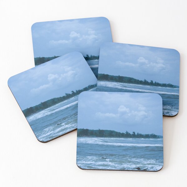 Item preview, Ocean/Sea Waves Sky and Rock Stones Beautiful Blue Background designed and sold by Mohammed Sohail Khan.