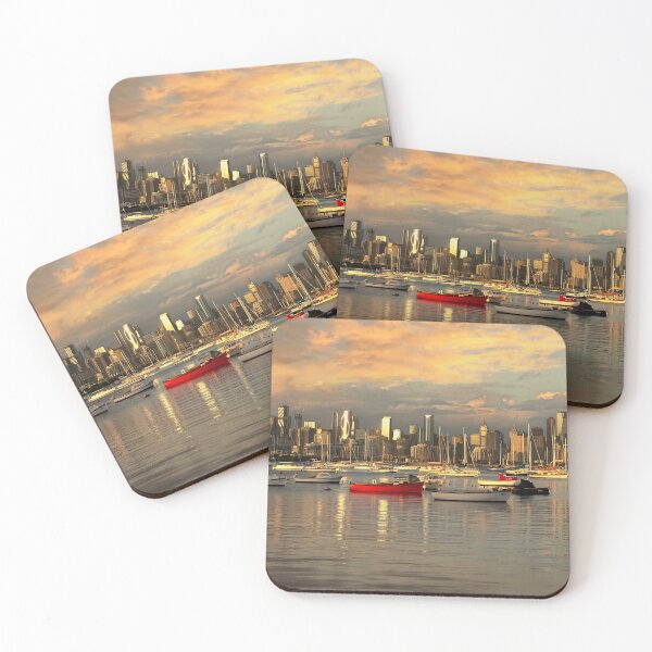 Item preview, Melbourne from Williamstown at Sunset designed and sold by David  Hibberd.