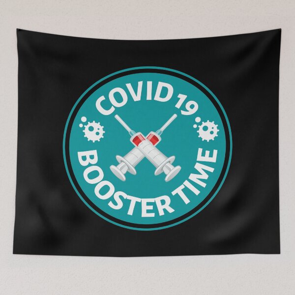 Item preview, Covid 19 Booster Time Circle - Covid Booster Shot for Vaccinated People - covid vaccine designed and sold by CaitU.