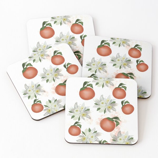 Item preview, Citrus fruits and flowers pattern  designed and sold by Julia's Print Studio .