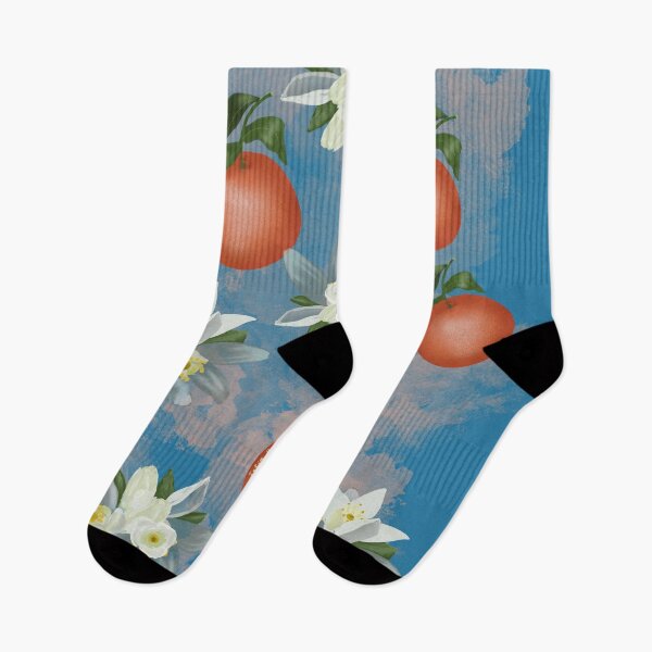 Item preview, Citrus fruits and flowers pattern  designed and sold by Julia's Print Studio .