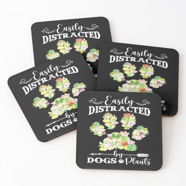 Item preview, Easily distracted by dogs and plants catus dog designed and sold by JudithPre11.