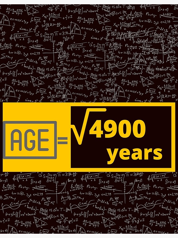 70-years-old-square-root-of-4900-poster-by-yeeastics-redbubble