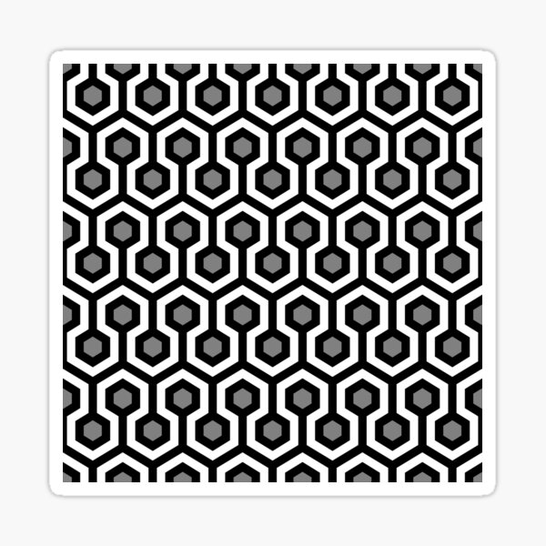 Geometric Pattern: Looped Hexagons: Kerry Sticker