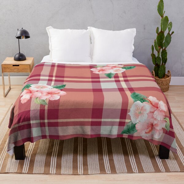 Item preview, floral plaid designed and sold by CrankyCactus.