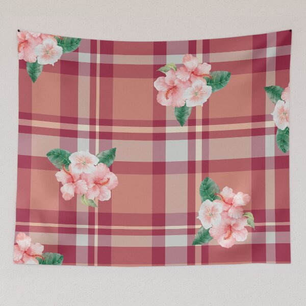 Item preview, floral plaid designed and sold by CrankyCactus.