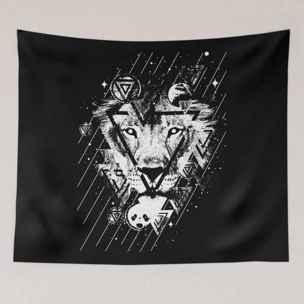 Item preview, Black n white lion designed and sold by BonsaidoPoh.
