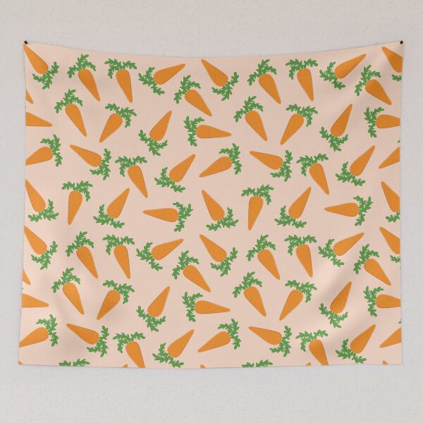 Item preview, Eat your veggies carrot pattern designed and sold by Darshan Modi.