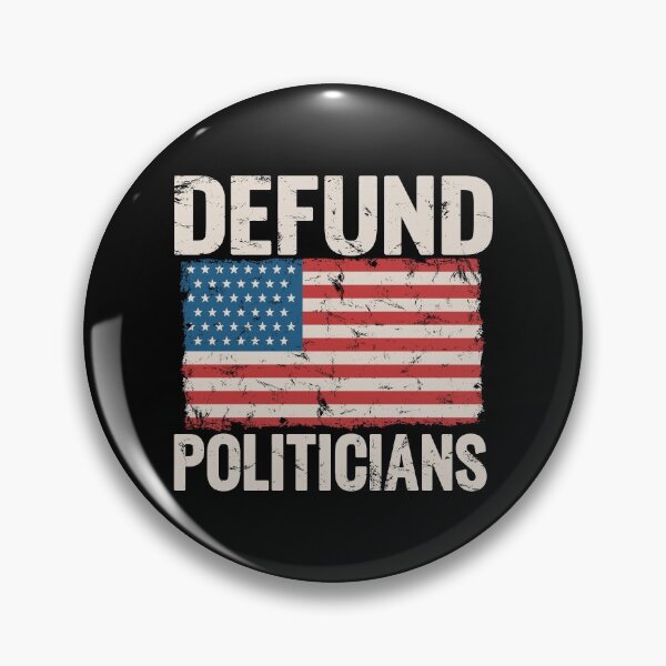 Item preview, Defund Politicians Vintage Distressed American Flag designed and sold by Go-Fun.